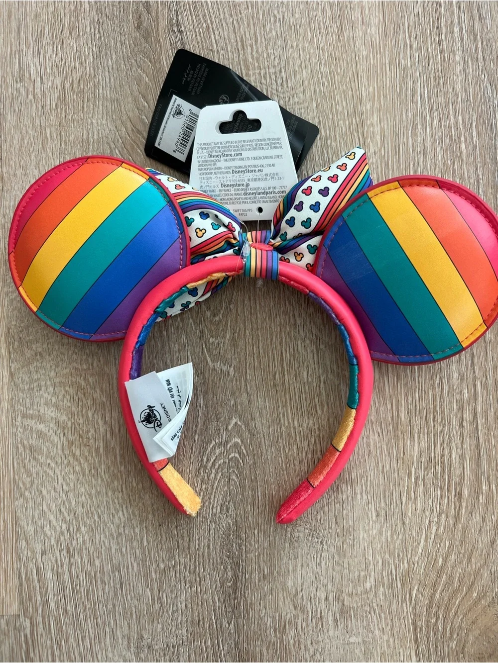 Disney Rainbow Ears Headband with Bow